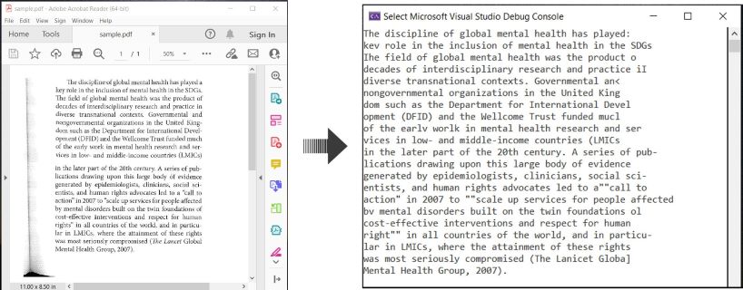 OCR PDF و استخراج النص من PDF في C#