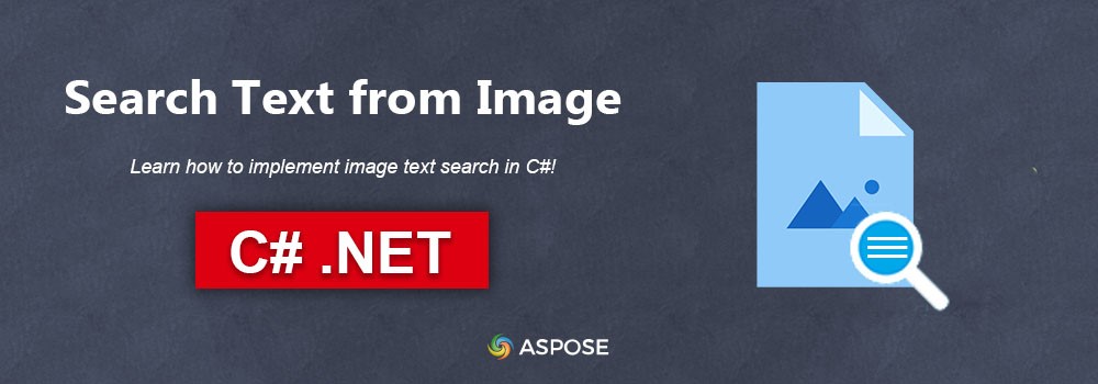 Search text from image in C#