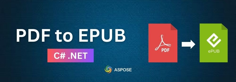 Convert PDF to EPUB in C#